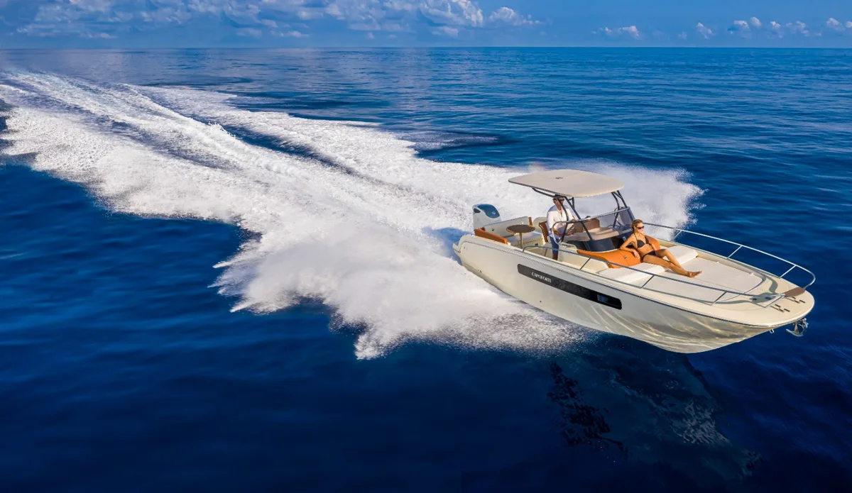 2026 Capoforte INVICTUS CAPOFORTE CX270 new yacht for sale Port Adriano Mallorca – port side exterior